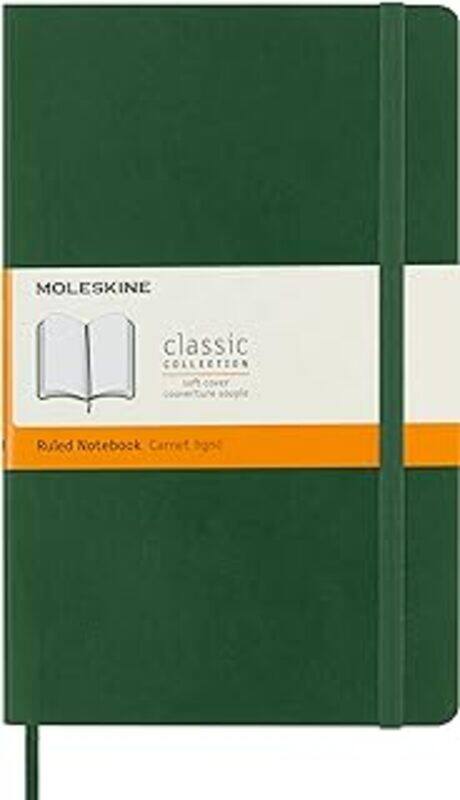 

Moleskine Large Ruled Softcover Notebook Myrtle Green by MOLESKINE Paperback