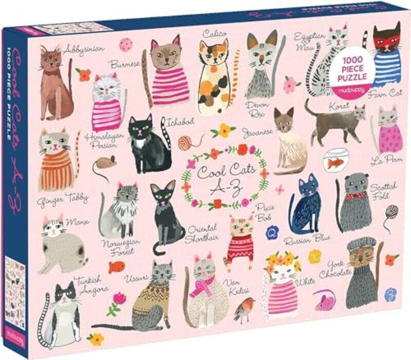 

Puz 1000 Family Cool Cats Az By Mudpuppy, Carolyn Gavin Paperback