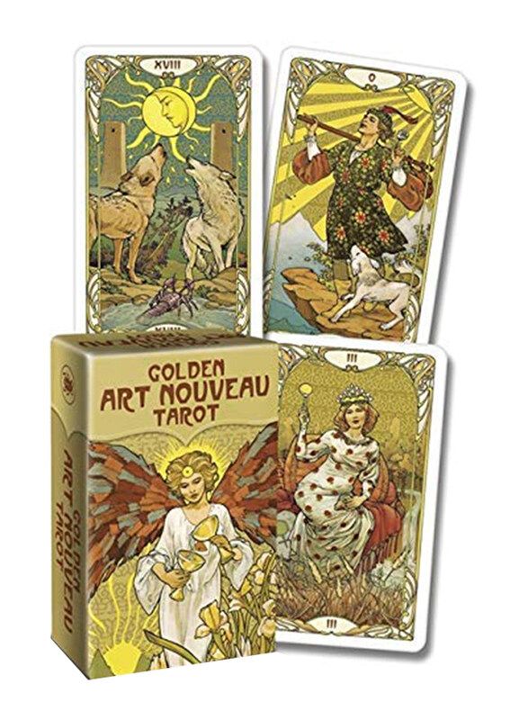 

Golden Art Nouveau Tarot Mini, Flash Cards, By: Giulia Francesca Massaglia