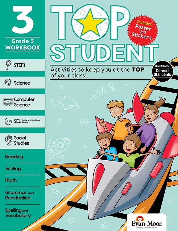 

Top Student, Grade 3, Paperback Book, By: Evan-Moor Educational Publishers