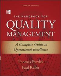 Handbook for Quality Management, Second Edition.Hardcover,By :Thomas Pyzdek