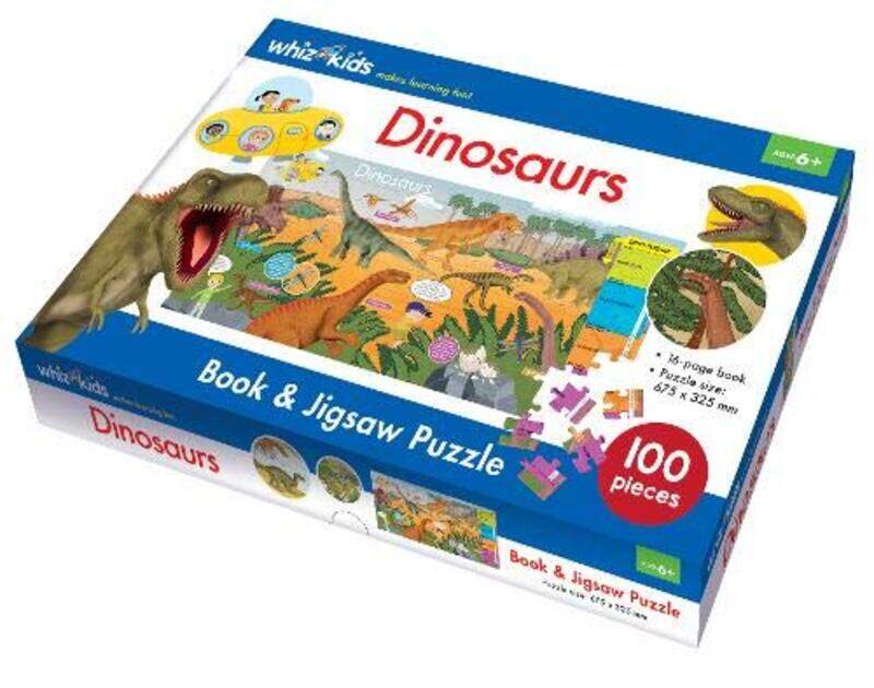 

Dinosaurs Book and Jigsaw Puzzle -Paperback