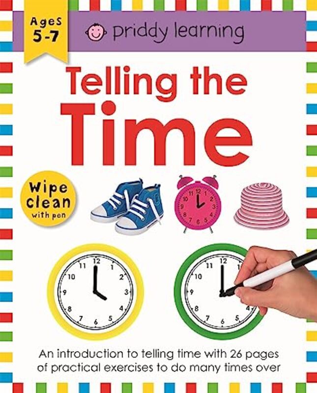 Telling The Time Wipe And Clean Workbooks by Roger Priddy -Paperback