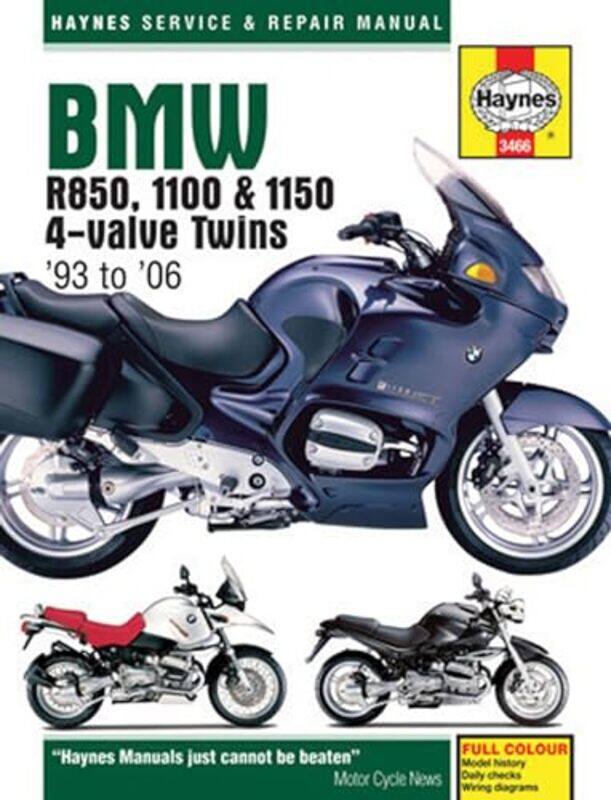 

BMW R850 1100 and 1150 4valve Twins 93 06 Haynes Repair Manual by Haynes Publishing-Paperback