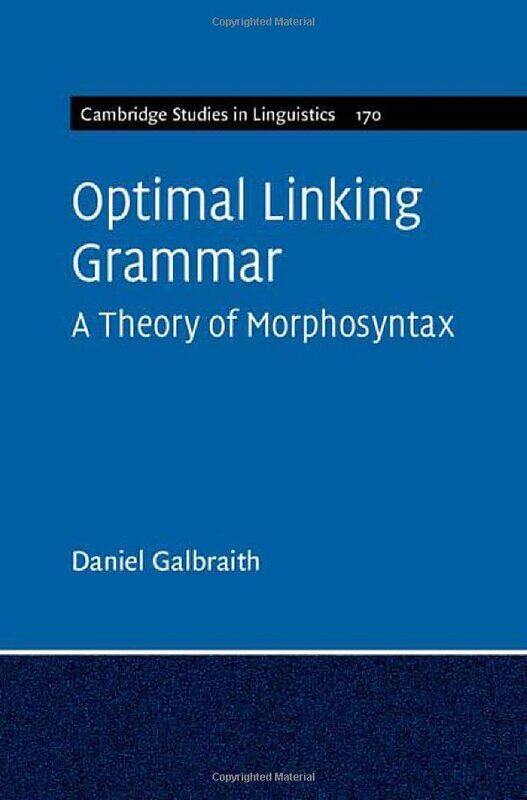 

Optimal Linking Grammar Volume 170 by Daniel (Stanford University, California) Galbraith-Hardcover