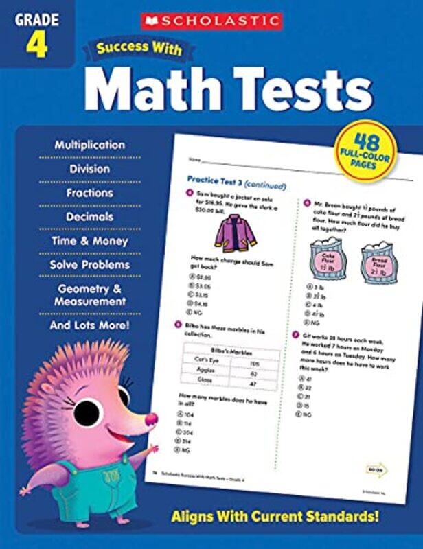 

Scholastic Success With Math Tests Grade 4 By Scholastic Teaching Resources Paperback