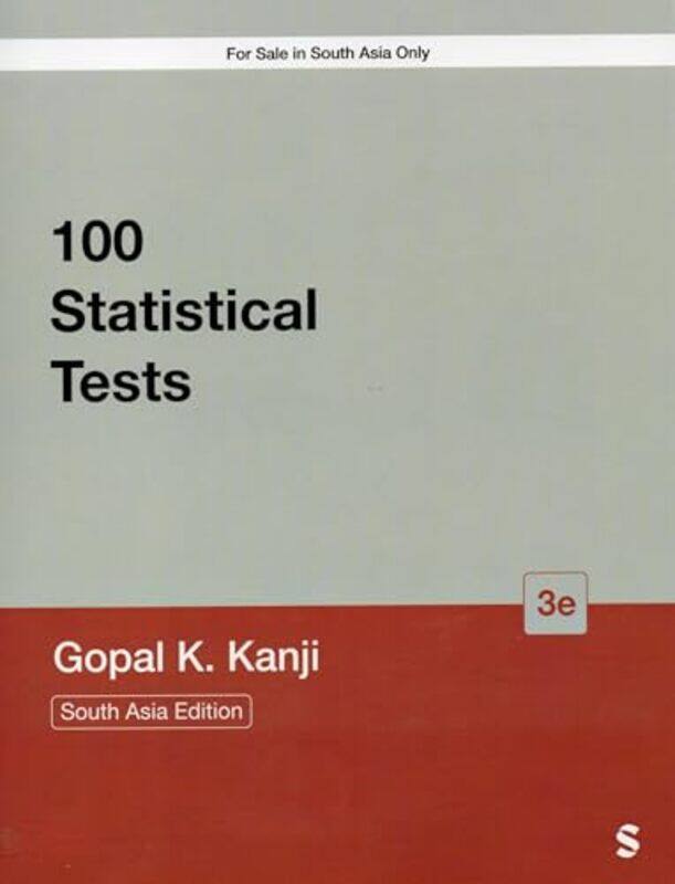 

100 Statistical Tests by Gopal K Kanji-Paperback