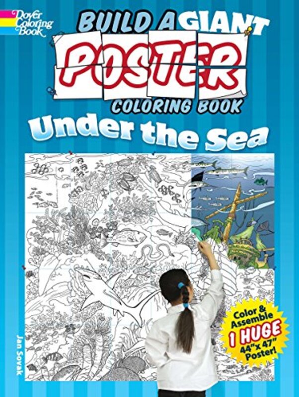 Build a Giant Poster Coloring BookUnder the Sea by Jan Sovak-Paperback