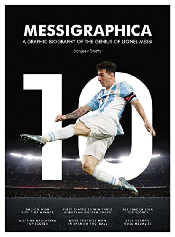 

Messigraphica: A graphic biography of the genius of Lionel Messi, Hardcover Book, By: Sanjeev Shetty