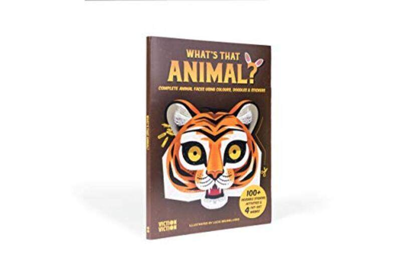 

What's That Animal: Complete animal faces using colours, doodle & stickers, Paperback Book, By: Lucie Brunelliere