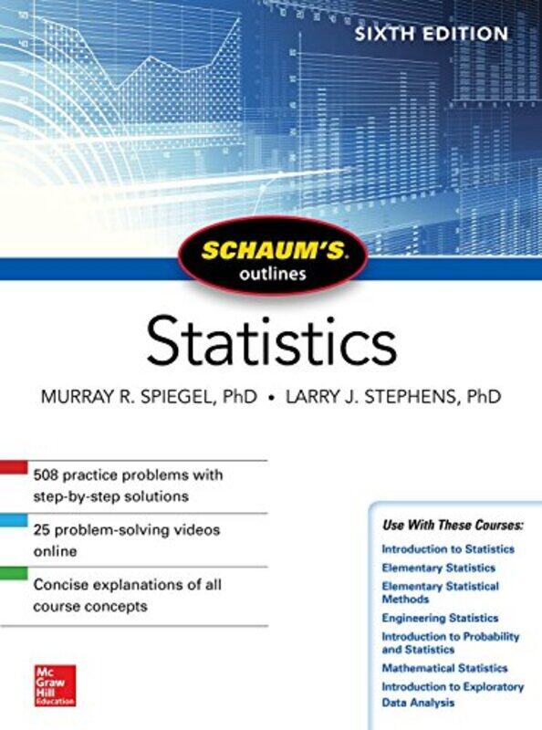 

Schaums Outline of Statistics Sixth Edition by Steven Rimmer-Paperback