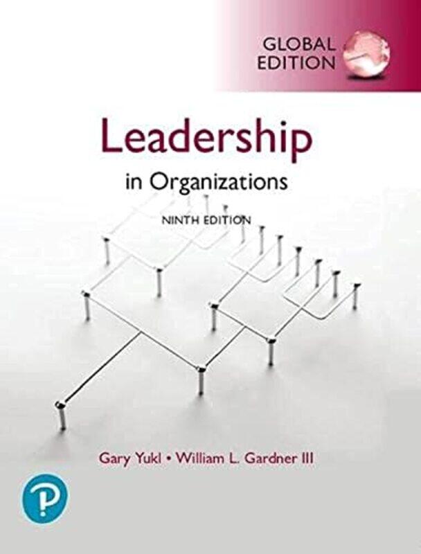 

Leadership in Organizations Global Edition by Gary Yukl-Paperback