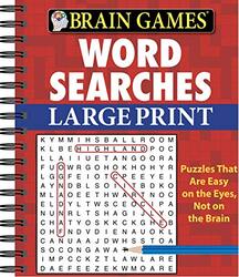 Brain Games - Word Searches - Large Print (Red),Paperback,By:Publications International Ltd