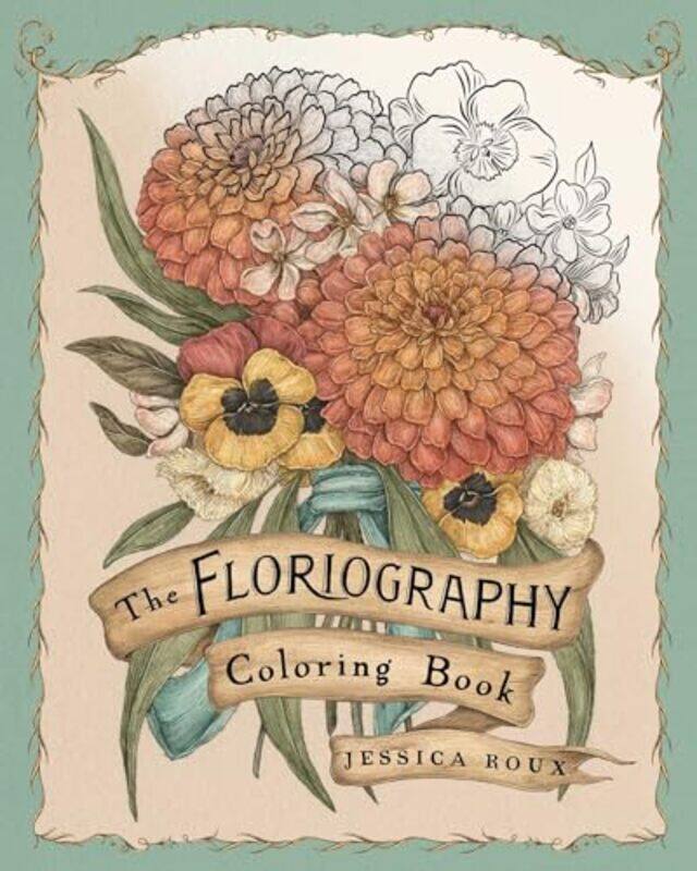 

Floriography Coloring Book by Roux, Jessica , Paperback
