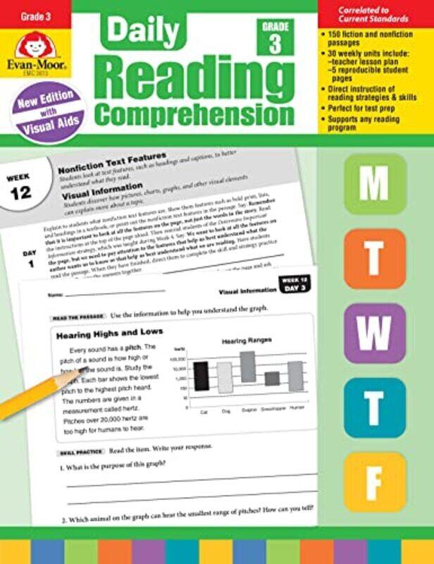 

Daily Reading Comprehension, Grade 3 Teacher Edition , Paperback by Evan-Moor Corporation