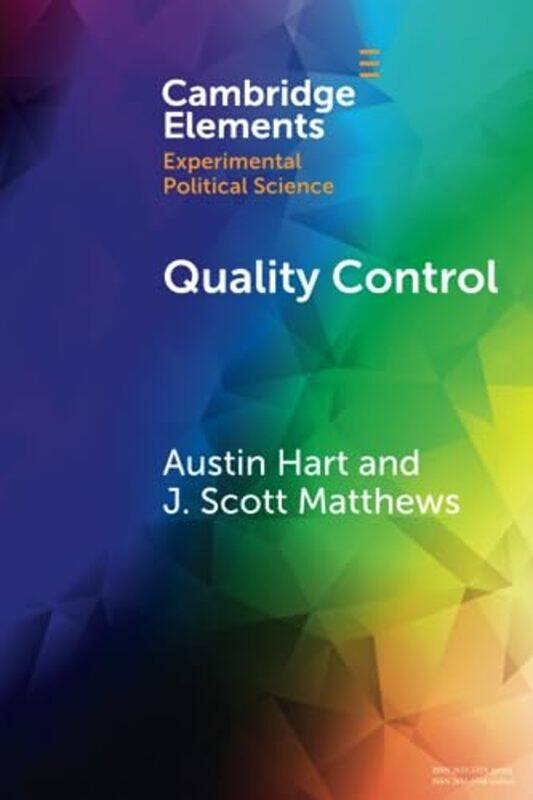 

Quality Control by Austin Ray School of International Service, American University HartJ Scott Department of Political Science, Memorial University of