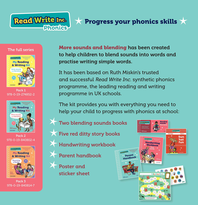 Read Write Inc.: My Reading and Writing Kit: More Sounds and Blending, Paperback Book, By: Ruth Miskin