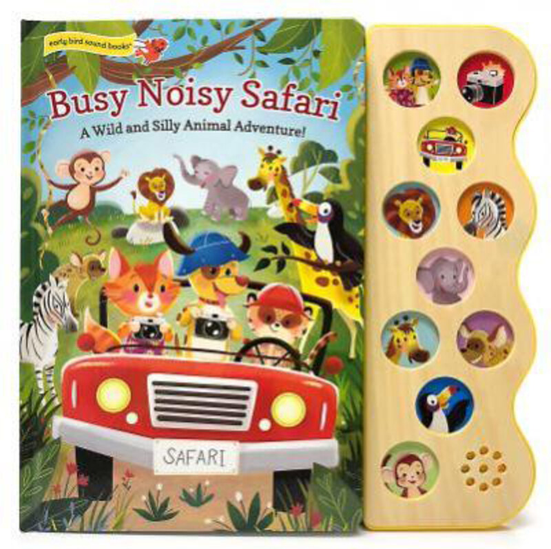 

Busy Noisy Safari, Board Book Book, By: Carmen Crowe