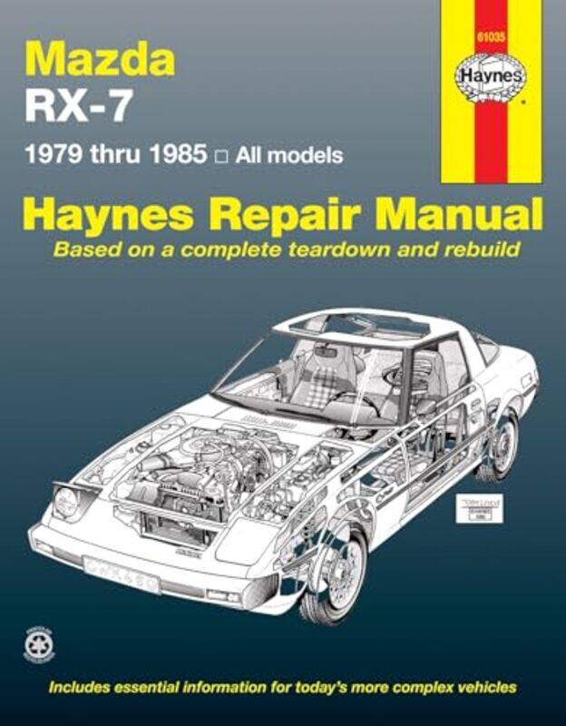 

Mazda RX7 for Mazda RX7 GS GSL and GSLSE 19791985 Haynes Repair Manual USA by Haynes Publishing-Paperback