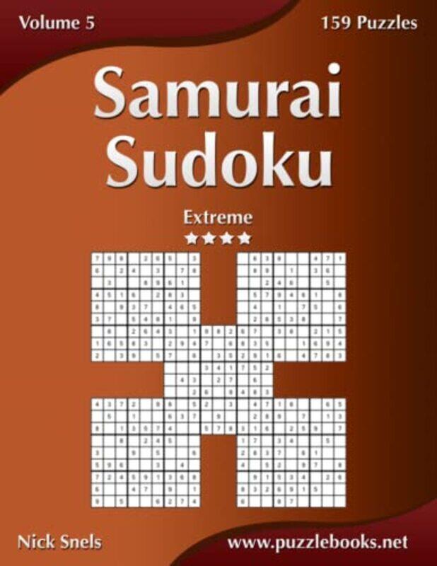 

Samurai Sudoku Extreme Volume 5 159 Puzzles by Barn the Spoon-Paperback