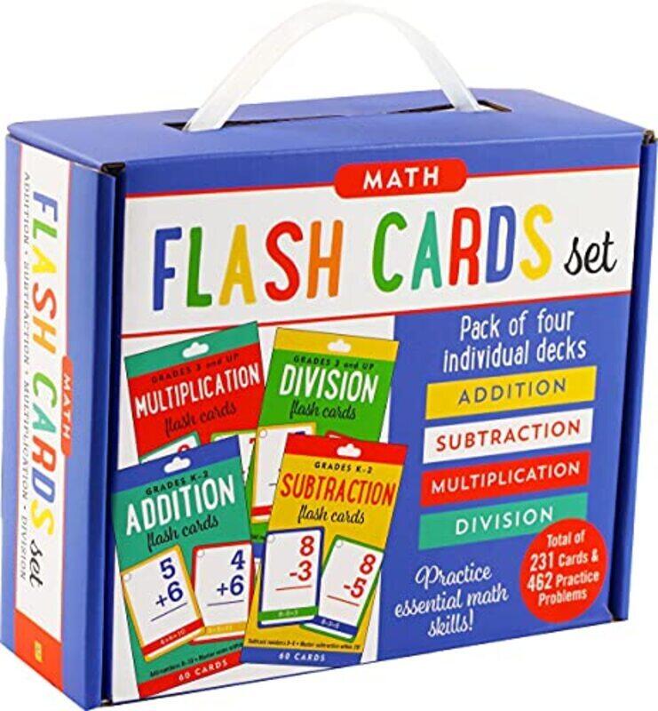 

Math Flash Card Set Addition Subtraction Multiplication And Division Fourdeck Set By Peter Pauper Press Paperback