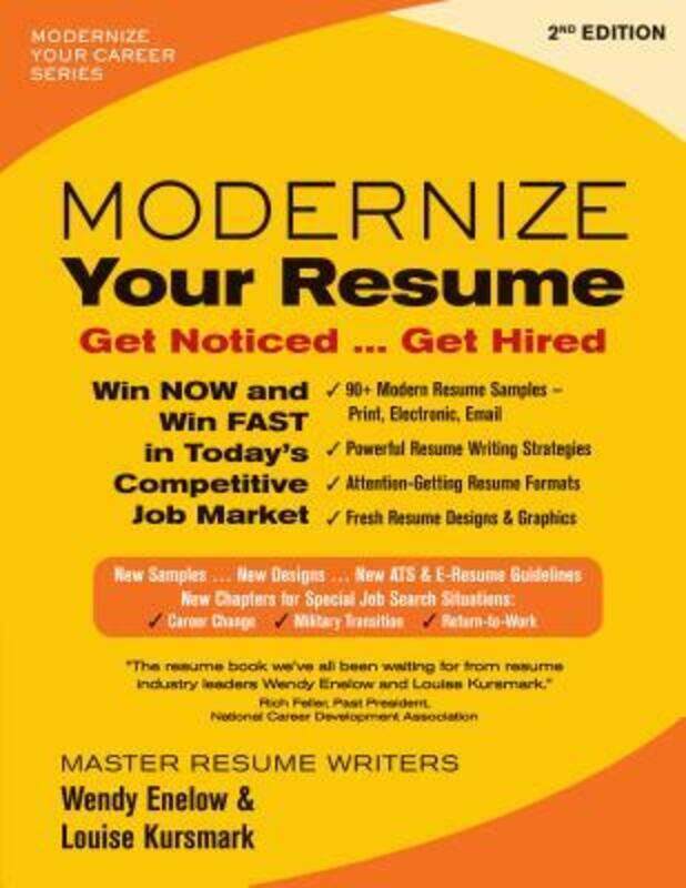 

Modernize Your Resume: Get Noticed...Get Hired.paperback,By :Enelow, Wendy - Kursmark, Louise