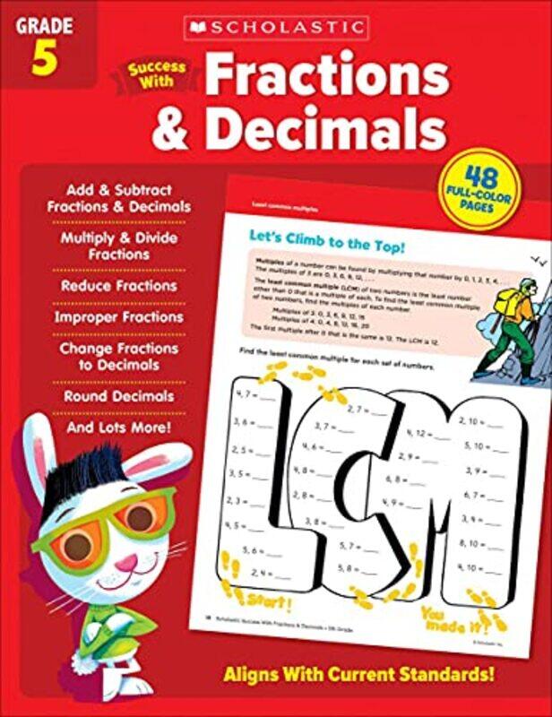 

Scholastic Success With Fractions & Decimals Grade 5 By Scholastic Teaching Resources Paperback