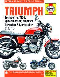 Triumph Bonneville, T100, Speedmaster, America, Thruxton & Scrambler Service & Repair Manual: 2001 t