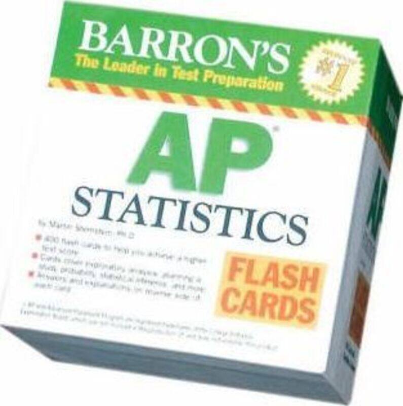 

Barron's AP Statistics Flash Cards (Barron's Educational Series).paperback,By :Martin Sternstein Ph.D.