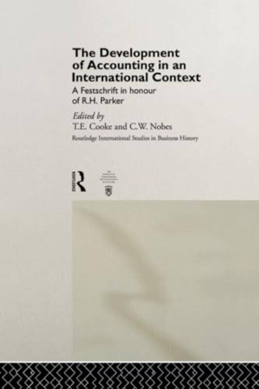 

The Development of Accounting in an International Context by JM Wikeley-Paperback