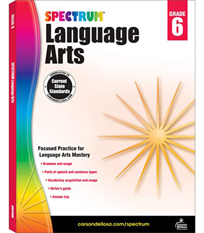 

Language Arts, Grade 6 New, Paperback Books, By: Spectrum