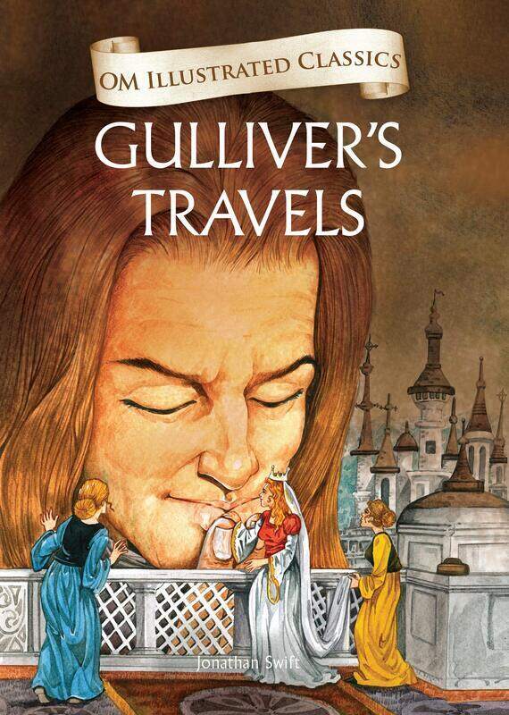 

Gullivars Travels: Om Illustrated Classics, Hardcover Book, By: Jonathan Swift