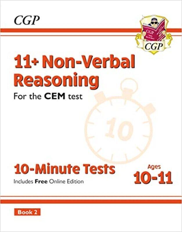 

11+ Cem 10Minute Tests Nonverbal Reasoning Ages 1011 Book 2 With Online Edition By Books, CGP - Books, CGP Paperback