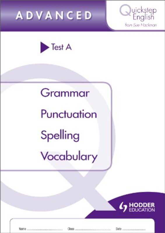 

Quickstep English Test A Advanced Stage by Margaret Baker-Paperback