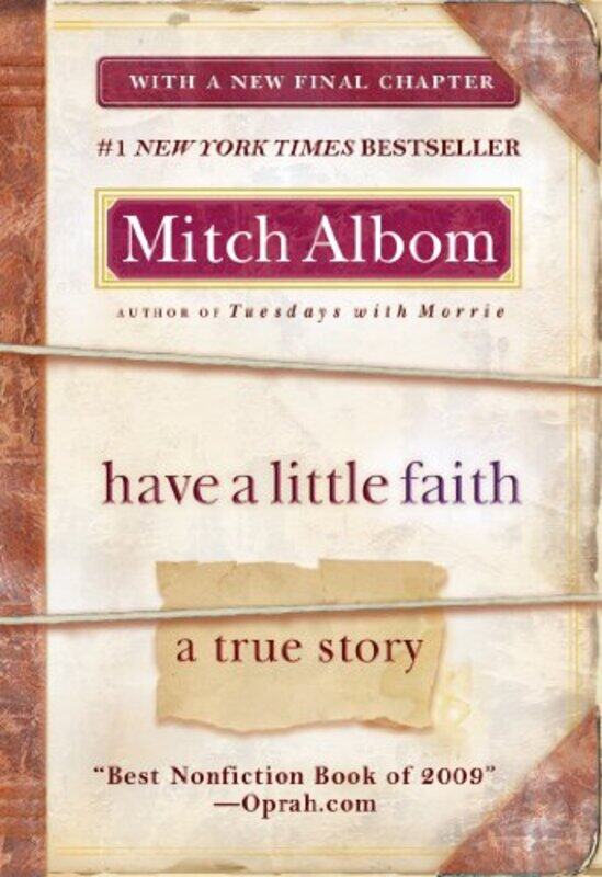 

Have A Little Faith By Albom Mitch - Paperback