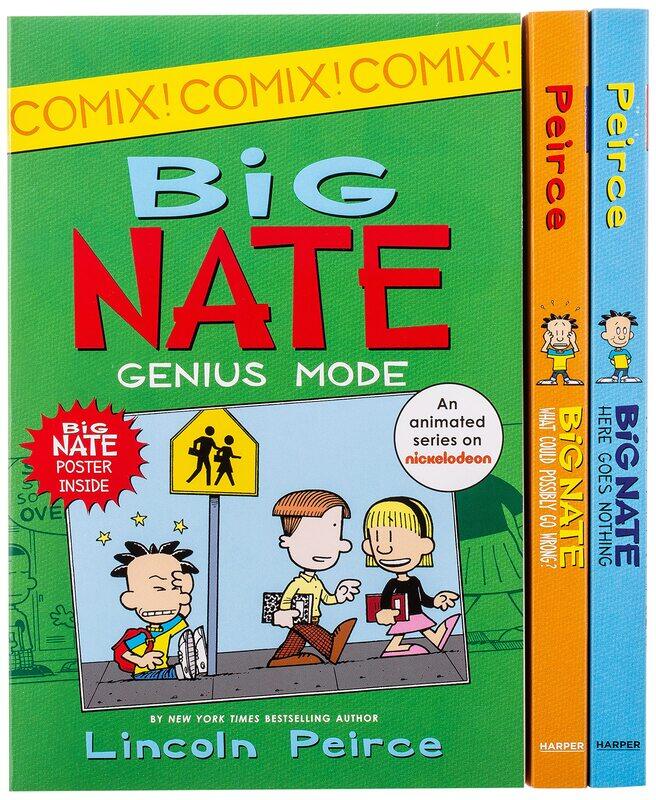 

Big Nate: Triple Decker Box Set: Big Nate: What Could Possibly Go Wrong and Big Nate: Here Goes Nothing, and Big Nate: Genius Mode, Paperback Book, B