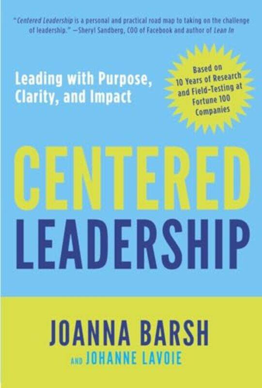 

Centered Leadership By Barsh Joanna - Hardcover