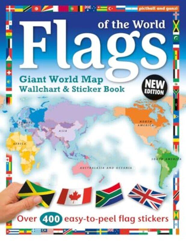 

Flags Of The World World Map Wallchart Poster And Sticker Book, Paperback by Picthall, Chez