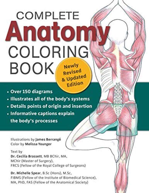 

Complete Anatomy Coloring Book Newly Revised and Updated Edition by Nilgin Freelance writer and educator Yusuf-Paperback