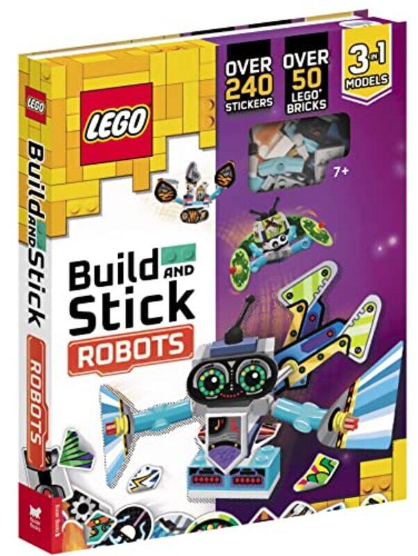 

Lego Books Build And Stick Robots By Legobuster Books...Hardcover