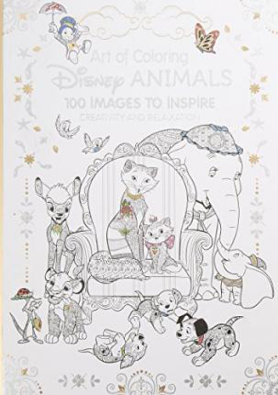 

Art Therapy: Disney Animals: 100 Images to Inspire Creativity and Relaxation, Hardcover Book, By: Catherine Saunier-Talec