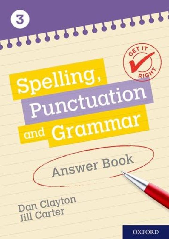 

Get It Right KS3 1114 Spelling Punctuation and Grammar Answer Book 3 by Simon AkeroydDr Ross Bayton-Paperback