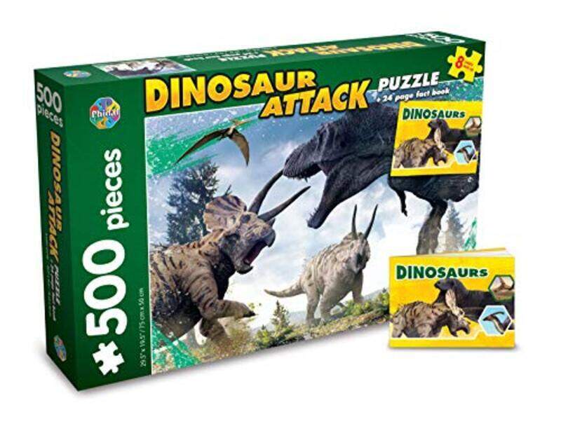 

DINOSAURS JIGSAW PUZZLE (500 PIECES) , Paperback by Phidal Publishing Inc.