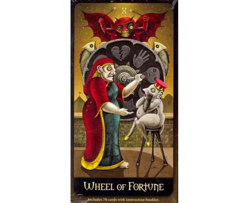 Deviant Moon Tarot Borderless Edition Deck, Flash Cards, By: Patrick Valenza