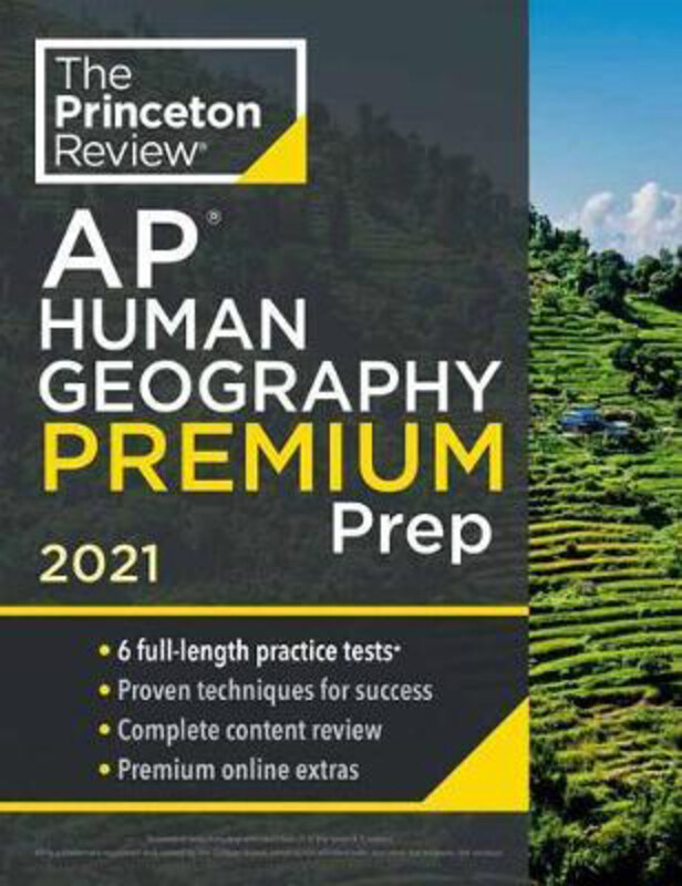 

Princeton Review AP Human Geography Premium Prep, 2021, Paperback Book, By: Princeton Review