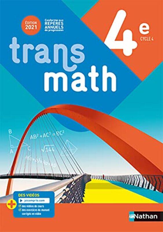 

Transmath quatri me Livre de l l ve 2021 Paperback by V ronique Carlod