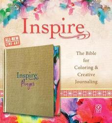 NLT Inspire PRAYER Bible, Hardcover, Metallic Gold,Hardcover, By:Tyndale House Publishers