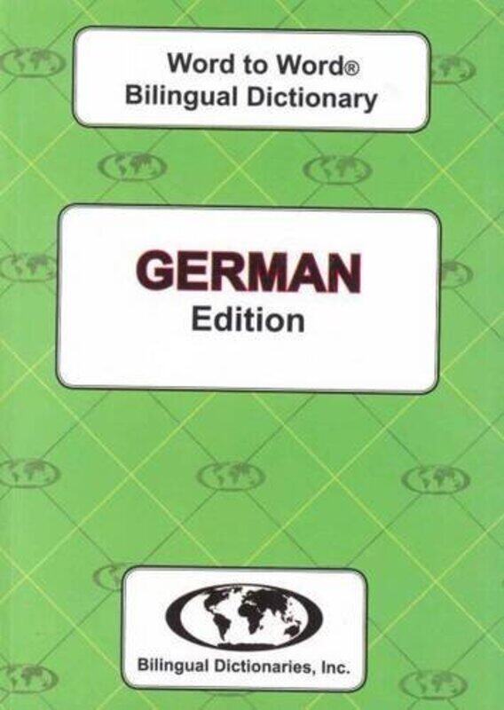 

EnglishGerman & GermanEnglish WordtoWord Dictionary by Catherine KernanE Ashley Rooney-Paperback