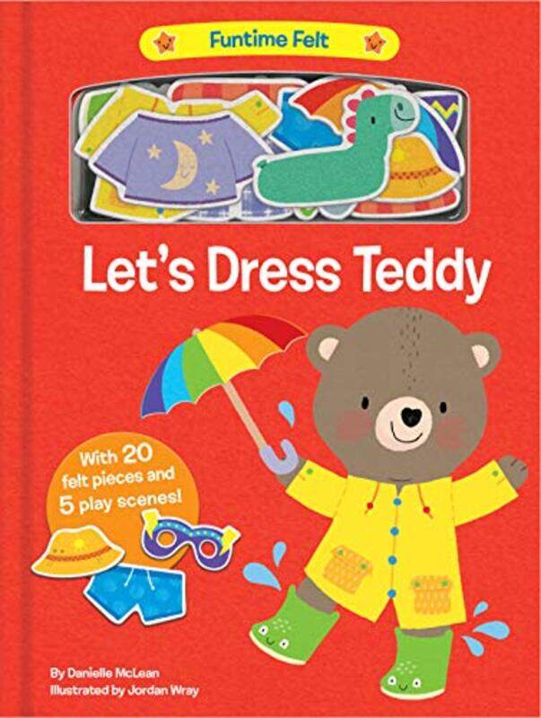 

Lets Dress Teddy: With 20 colorful felt play pieces,Paperback by McLean, Danielle