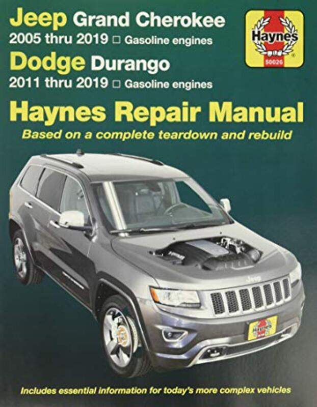 

Jeep Grand Cherokee 2005 Thru 2019 and Dodge Durango 2011 Thru 2019 Haynes Repair Manual,Paperback,by:Editors of Haynes Manuals